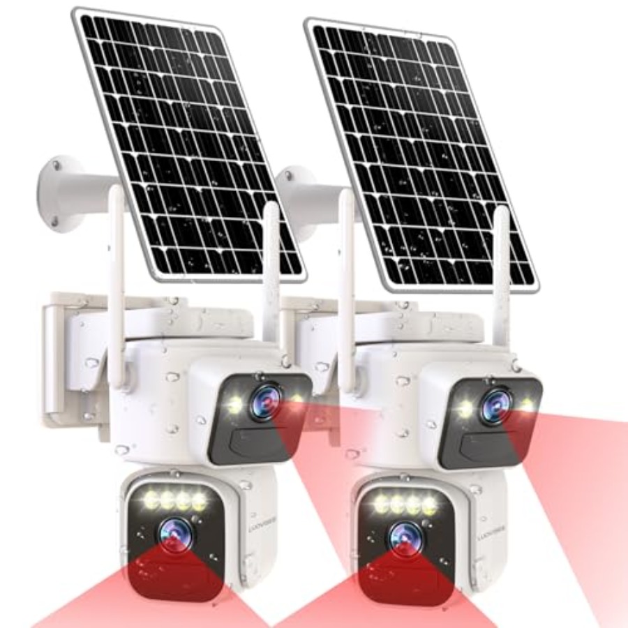 Home Security Features - Home security cameras with dual lens,