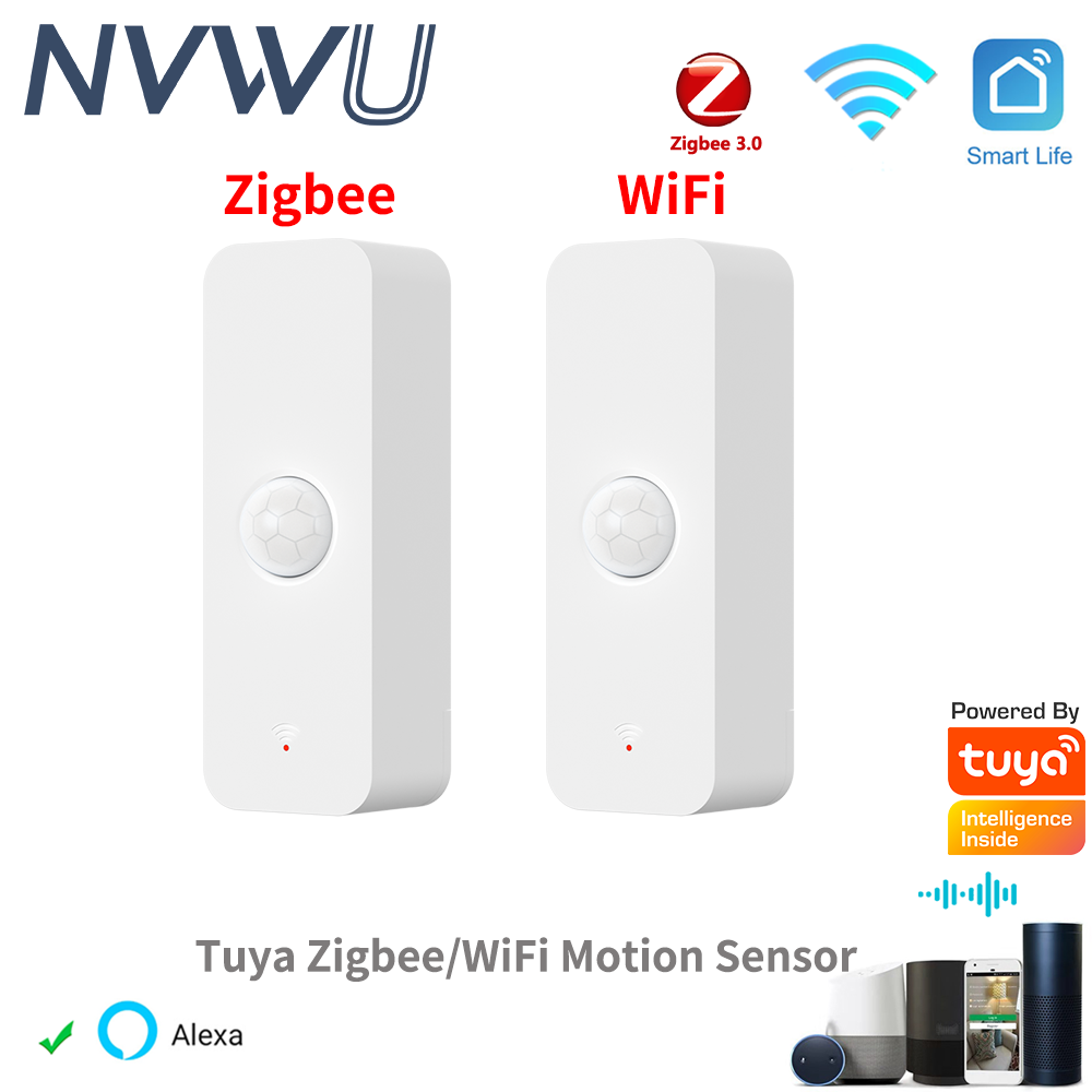 Home Security With Alarm - Tuya WiFi Zigbee PIR Motion Sensor