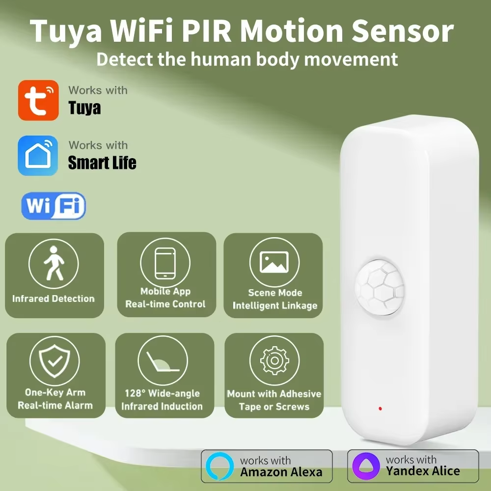 Home Security With Alarm - Tuya WiFI PIR Motion Sensor Smart