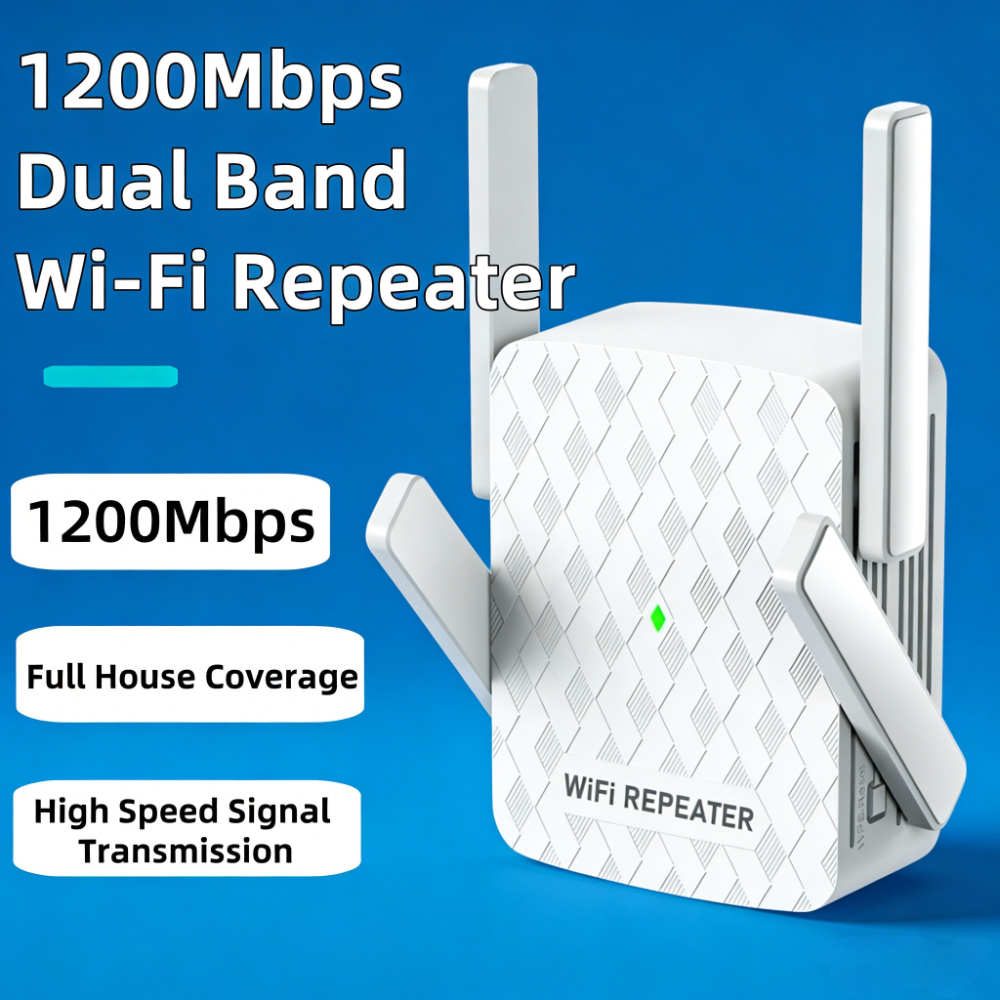 Home Security No Wifi - New 1200Mbps 5Ghz WiFi Repeater Dual