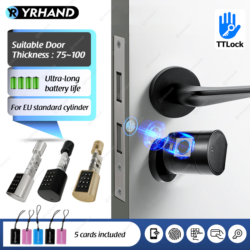 Home Security Services - Smart Euro Cylindrical Door Lock ttlock