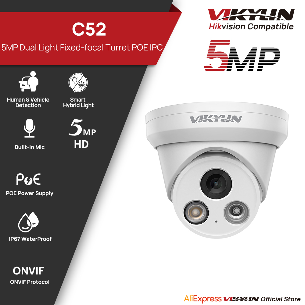Home Security Service - VIKYLIN 5MP Smart Dual Light IP