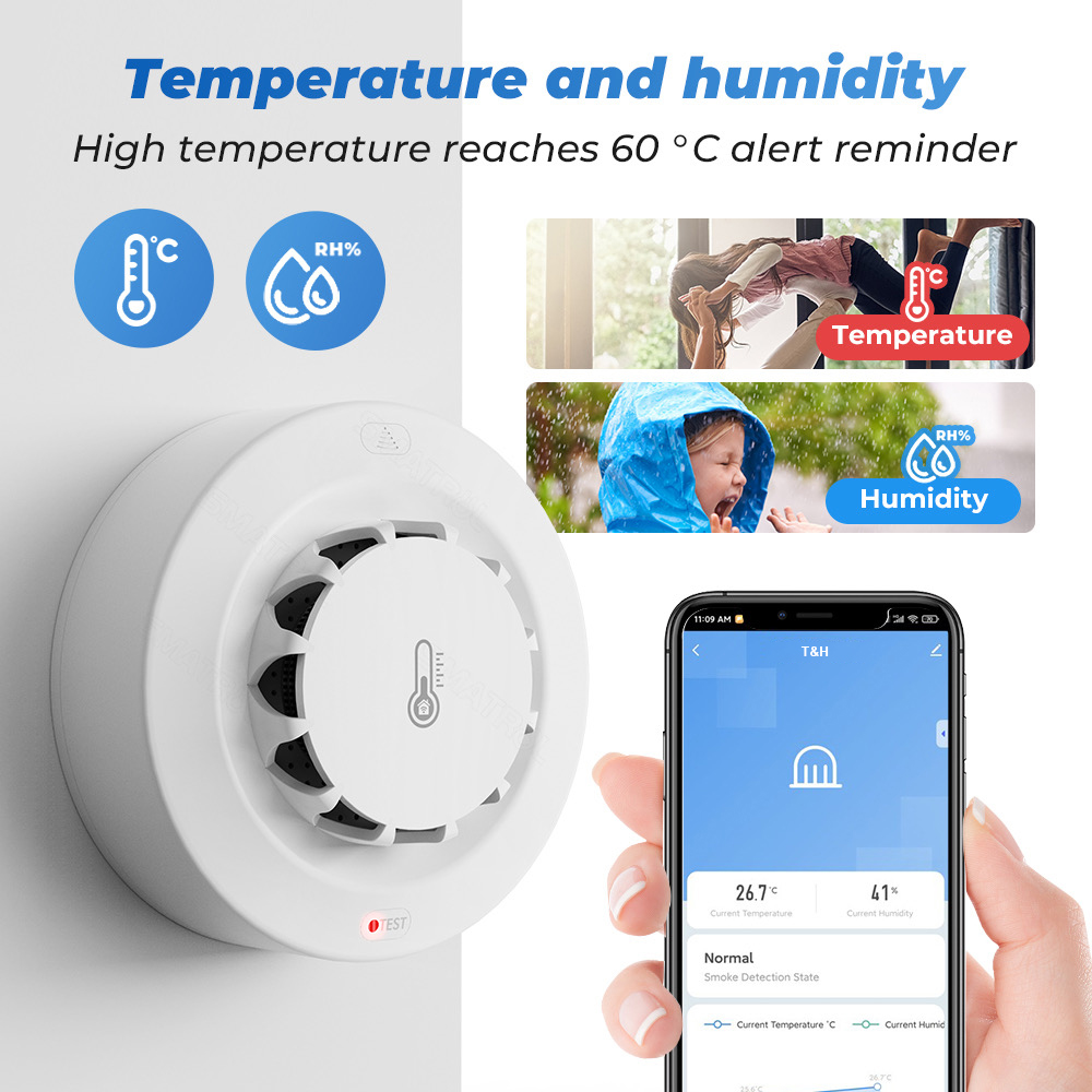 Tuya WiFi Temperature and Humi - Home Security With Alarm incelemesi ve fiyatı