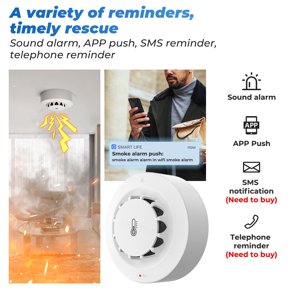 Tuya WiFi Temperature and Humi - Home Security With Alarm incelemesi ve fiyatı