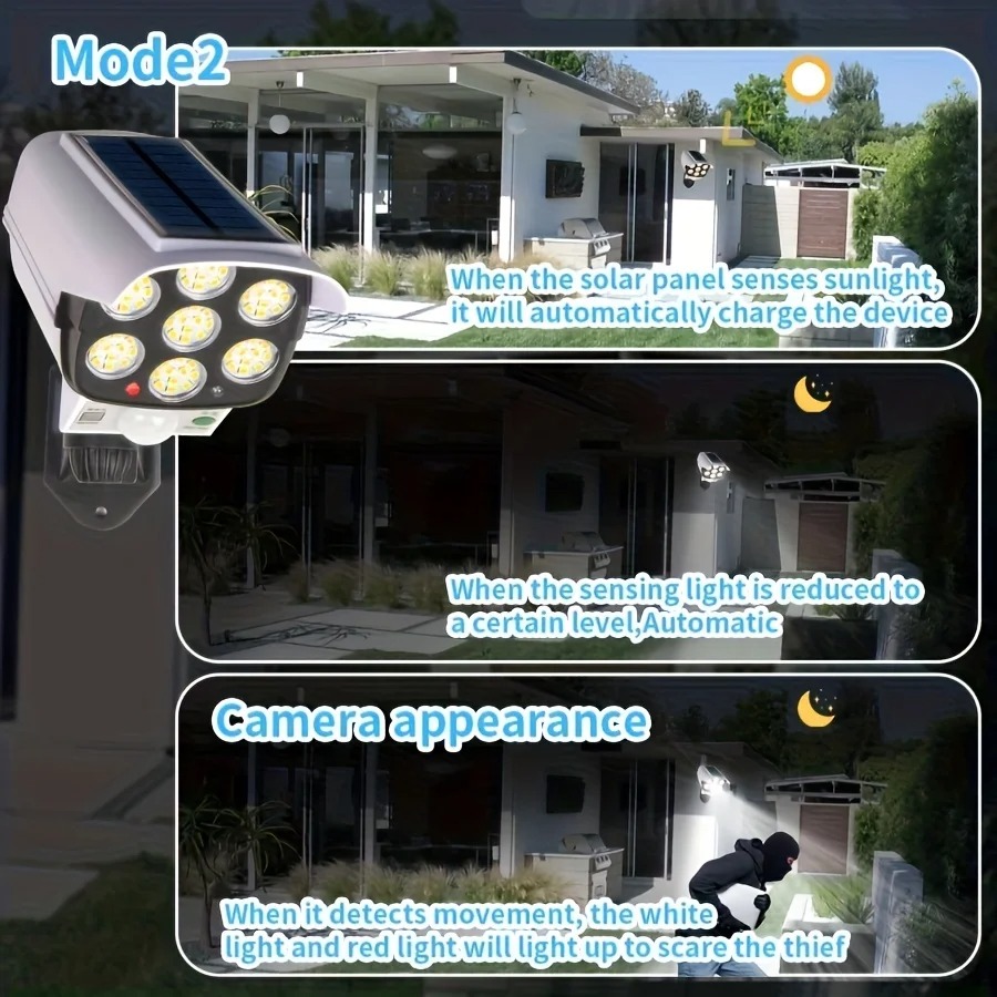 Solar Lights Outdoor With Moti - Fake Camera Dummy incelemesi ve fiyatı