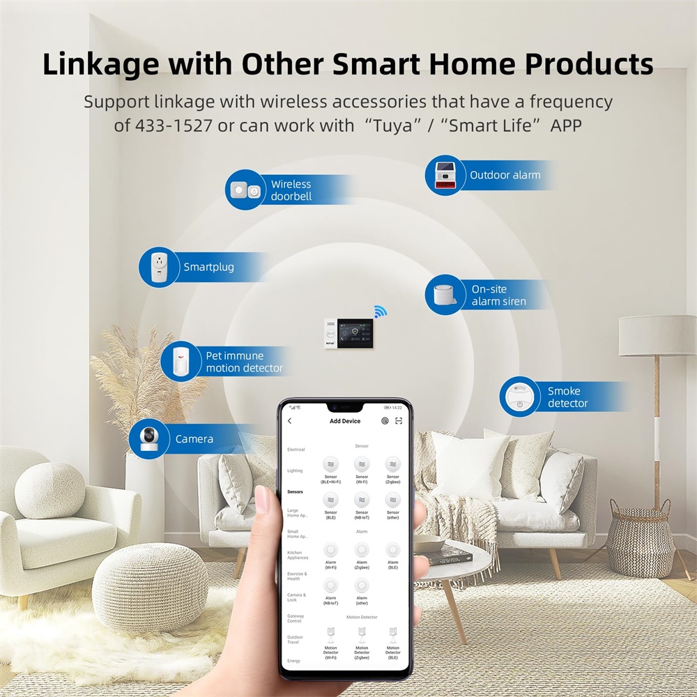 2.4G WIFI Smart GSM Alarm Syst - Home Security No Wifi incelemesi ve fiyatı