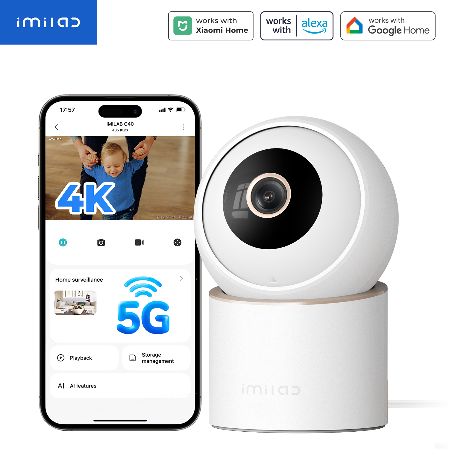 IMILAB C40 Home Security 5G Wi - Xiaomi Home Security 360 incelemesi ve fiyatı