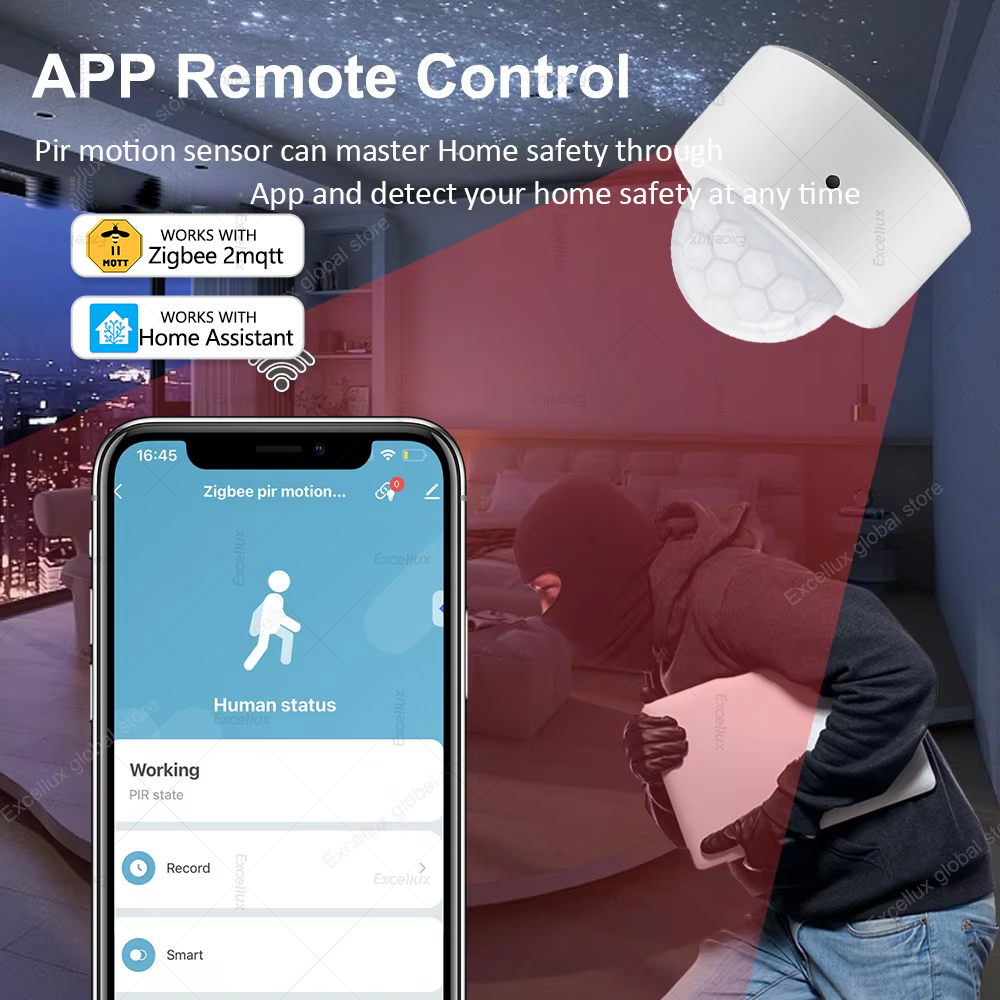 ZigBee PIR Motion Sensor Mini  - Home Security With Alarm incelemesi ve fiyatı