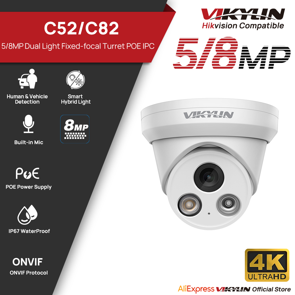 VIKYLIN 5/8MP 4K IP Camera Dua - Home Security Service incelemesi ve fiyatı