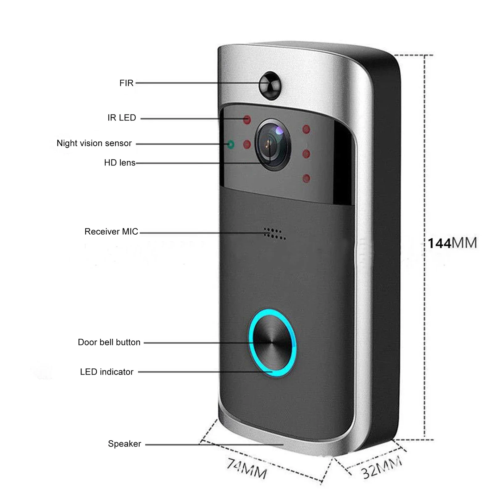 2026 NEW V5 Video Door Bell Wi - Home Security Blink incelemesi ve fiyatı