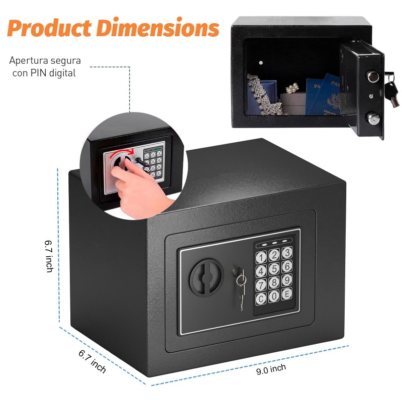 Digital Electronic Safe Box wi - Home Security Services incelemesi ve fiyatı