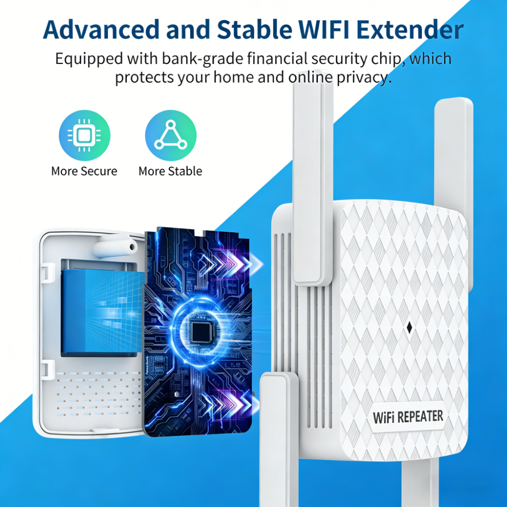 New 1200Mbps 5Ghz WiFi Repeate - Home Security No Wifi incelemesi ve fiyatı