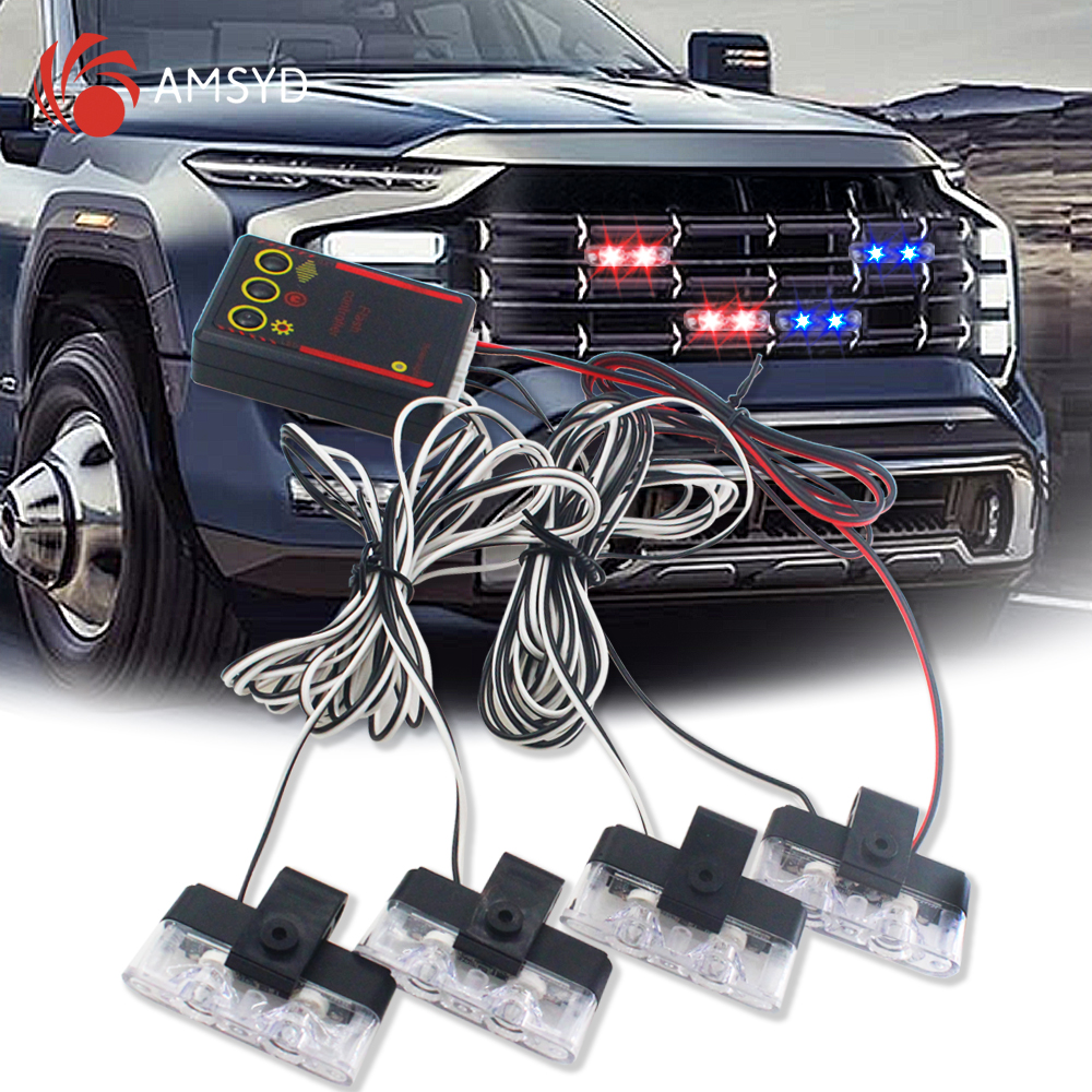 4 In 1 Red Blue Emergency Stro - Home Security Police incelemesi ve fiyatı