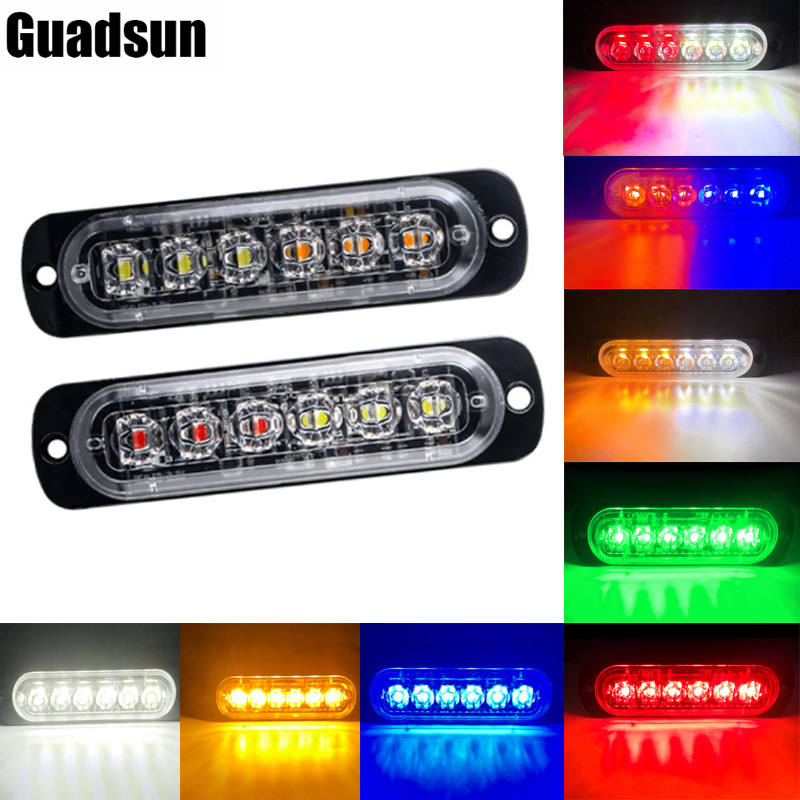 1X 6 Led Car Strobe Warning Li - Home Security Police incelemesi ve fiyatı