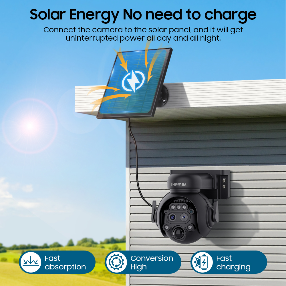 SHIWOJIA 12X Zoom 4G LTE Solar - Home Security Outdoor Camera System incelemesi ve fiyatı