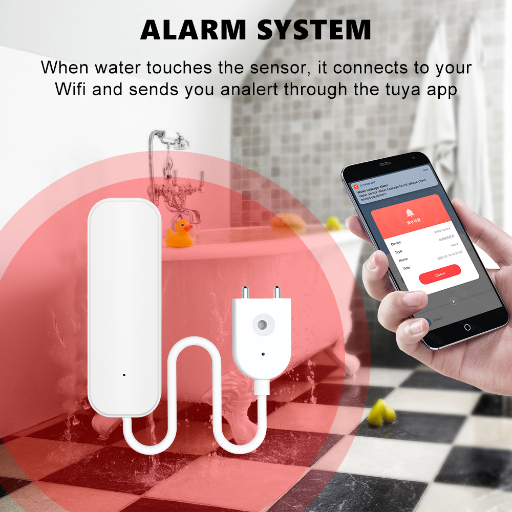 WiFi/Zigbee Water Sensor Tuya  - Home Security Services incelemesi ve fiyatı