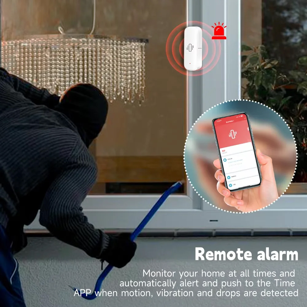 Smart ZigBee Vibration Sensor  - Home Security With Alarm incelemesi ve fiyatı