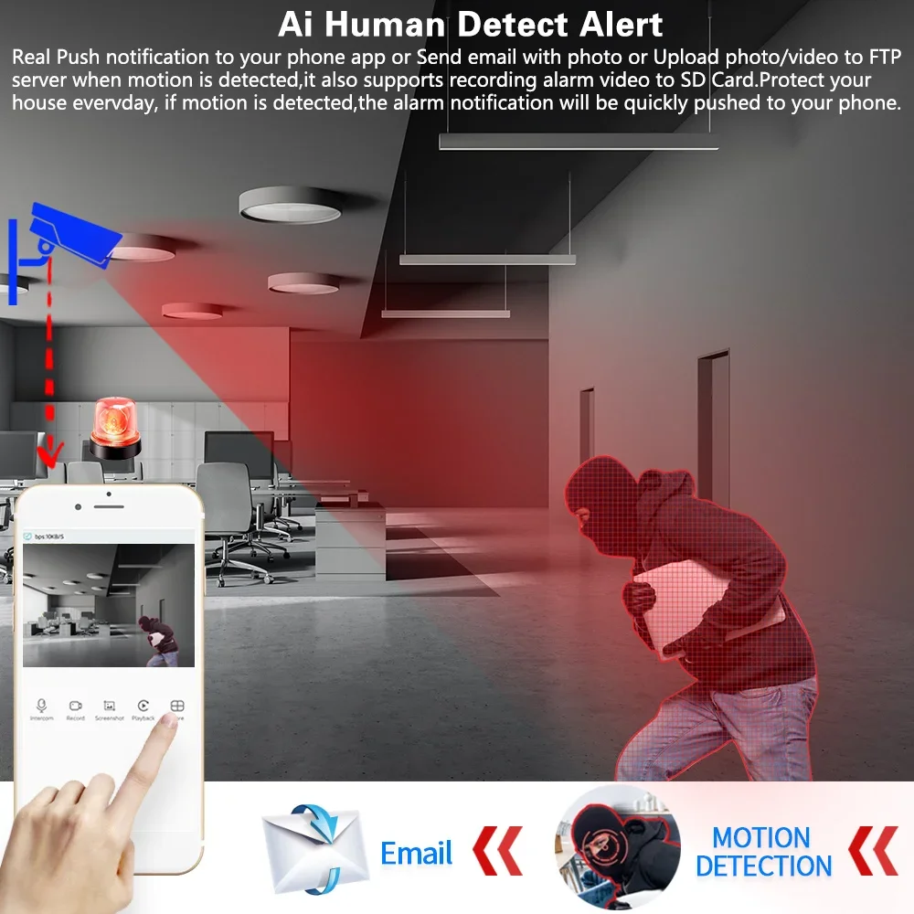 Home Security 8MP H.265+ 4CH 4 - Home Security Outdoor Camera System incelemesi ve fiyatı