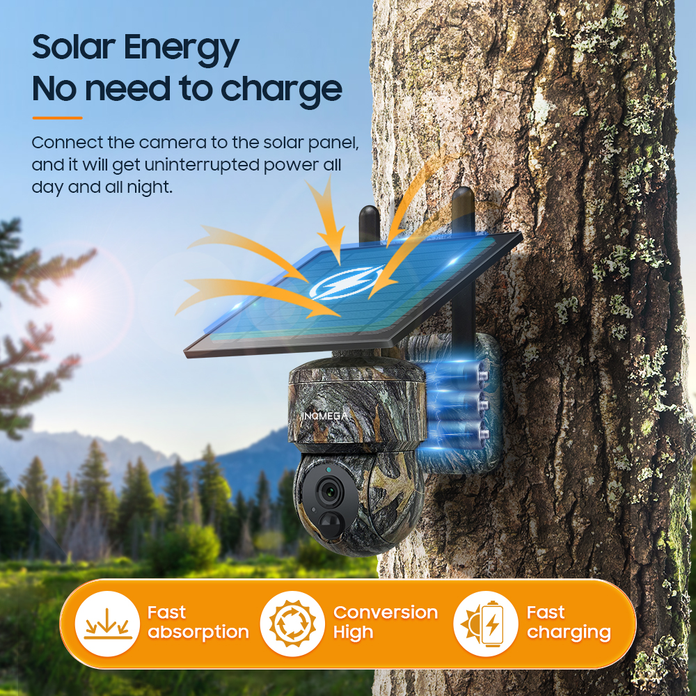 INQMEGA 5MP 4G / WIFI Solar Wi - Home Security Outdoor Camera System incelemesi ve fiyatı