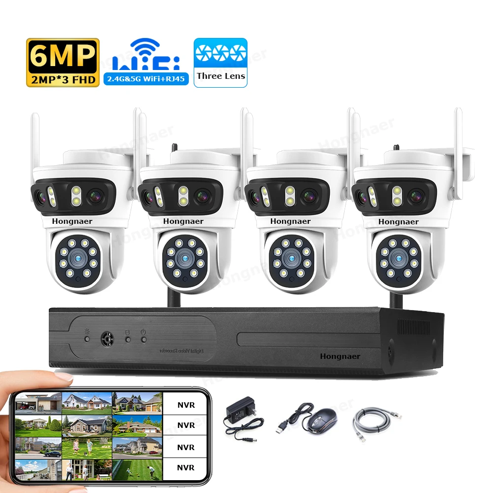 2026 Hongnaer 6MP 4CH 3 Lens 2 - Home Security And Camera Systems incelemesi ve fiyatı