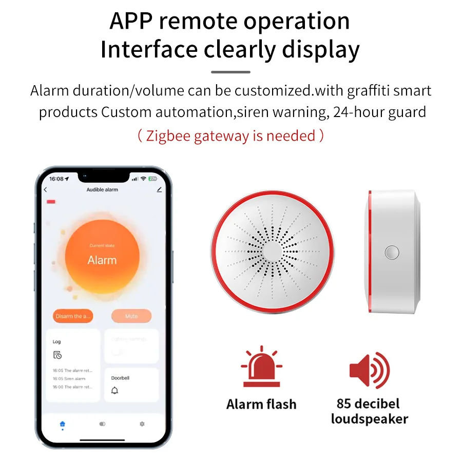 Tuya WiFi ZigBee Smart Alarm S - Home Security Blink incelemesi ve fiyatı