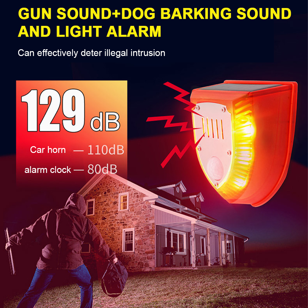Outdoor Solar Alarm with Motio - Barking Dog Alarm incelemesi ve fiyatı