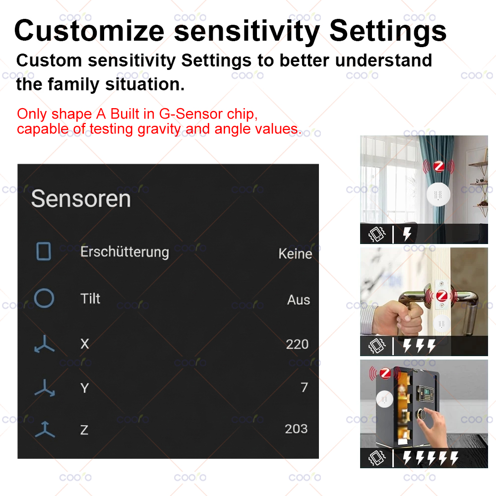 ZigBee 3.0 Vibration Sensor Re - Home Security With Alarm incelemesi ve fiyatı