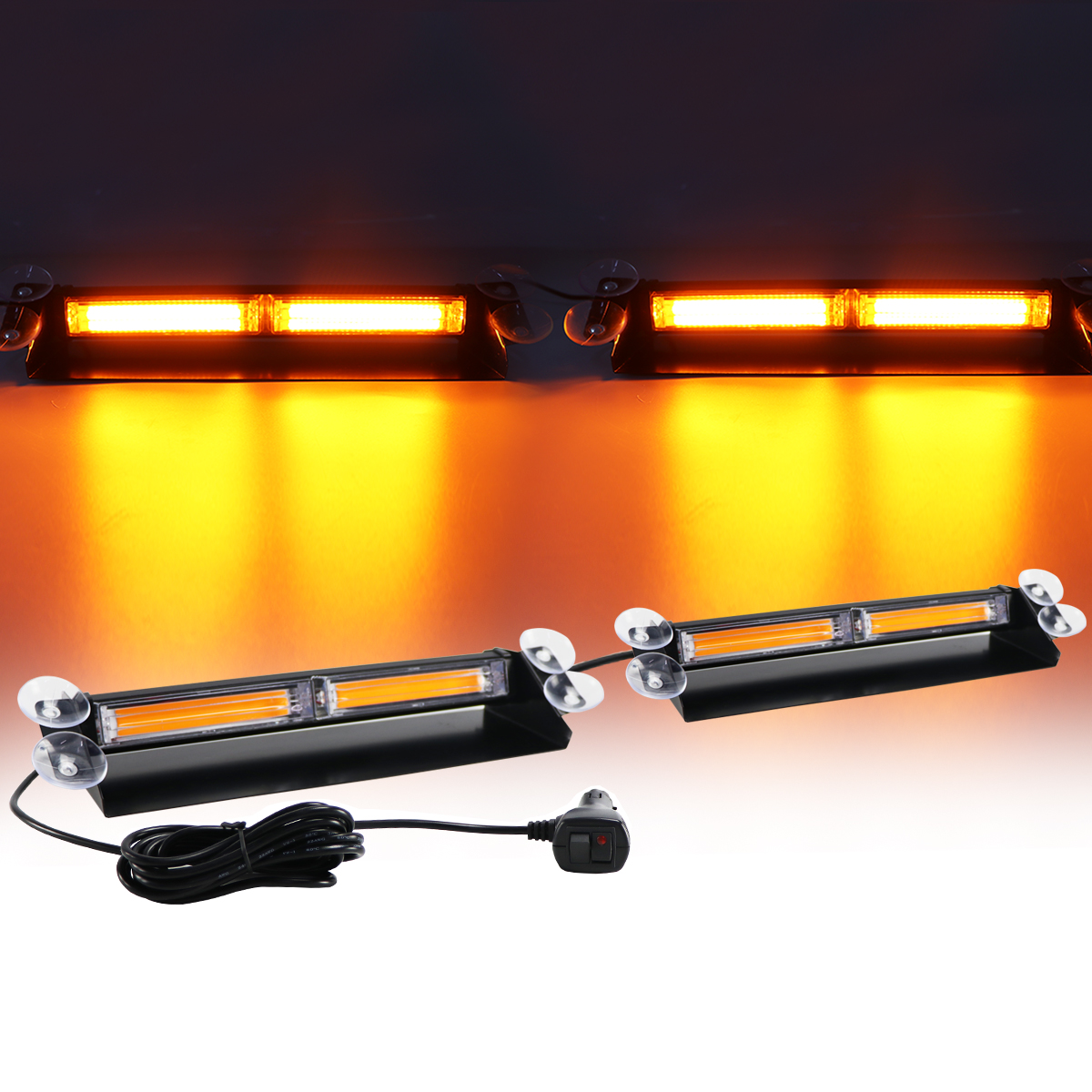 2 in 1 Amber COB LED Car Flash - Home Security Police incelemesi ve fiyatı