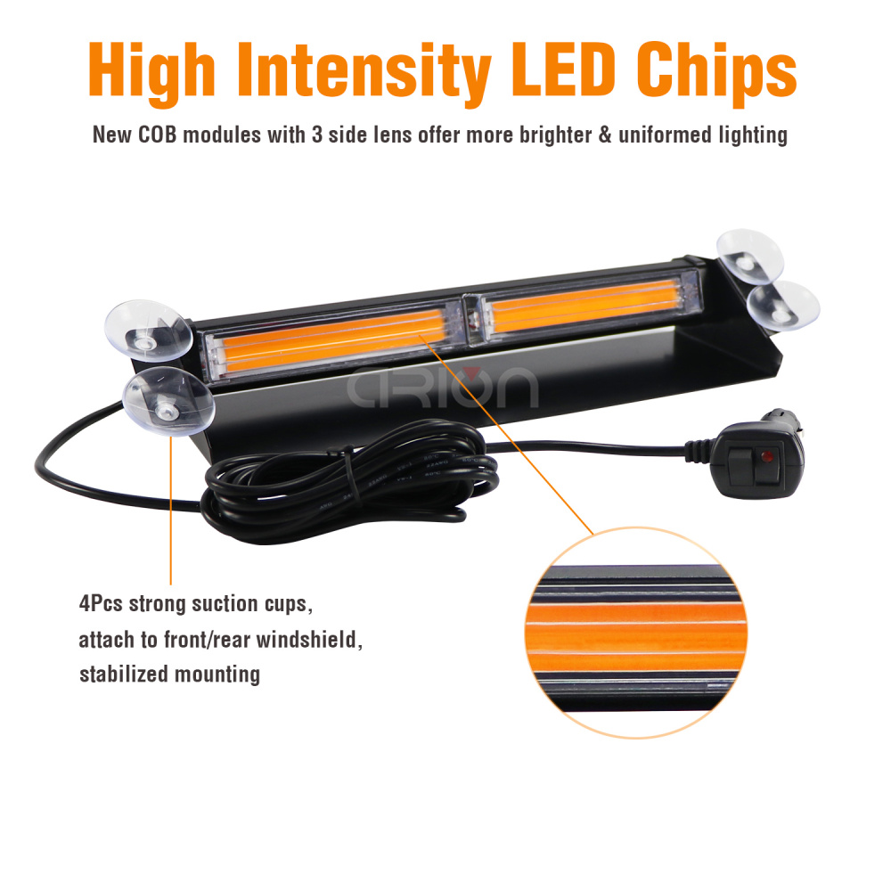 2 in 1 Amber COB LED Car Flash - Home Security Police incelemesi ve fiyatı
