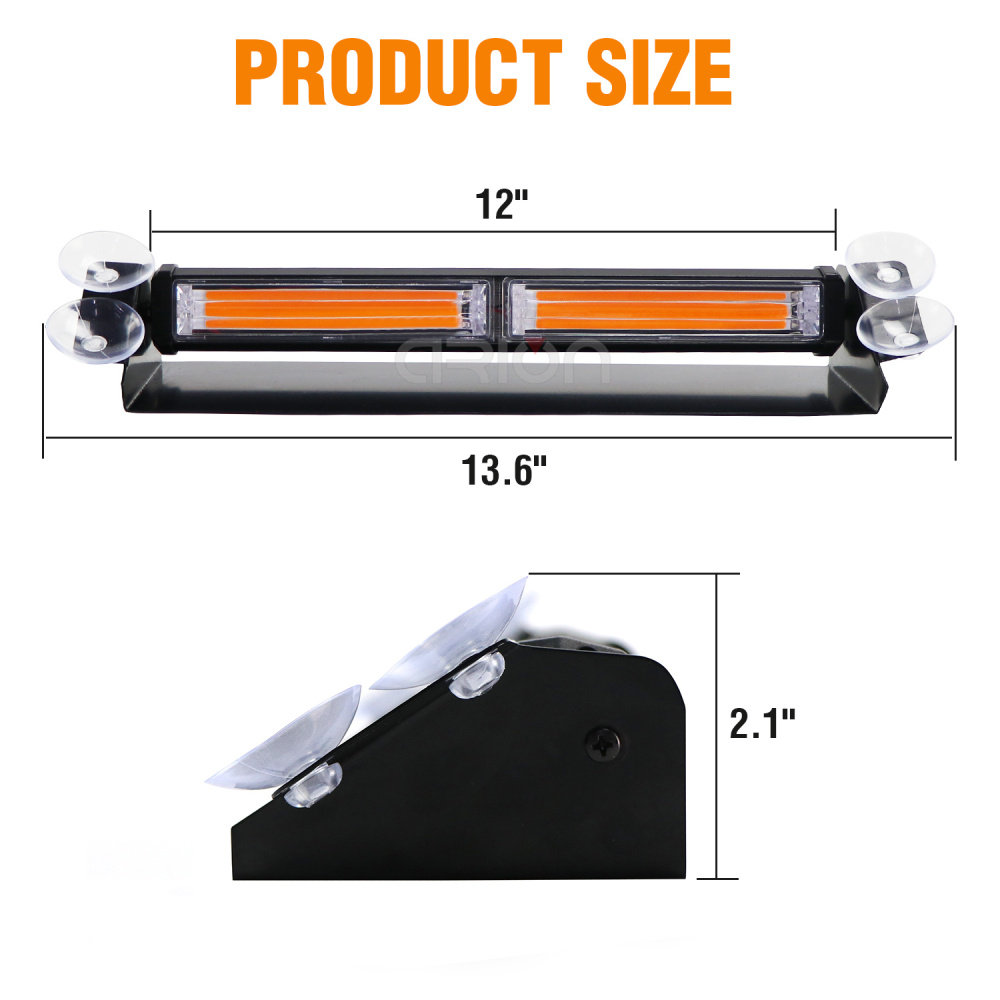 2 in 1 Amber COB LED Car Flash - Home Security Police incelemesi ve fiyatı
