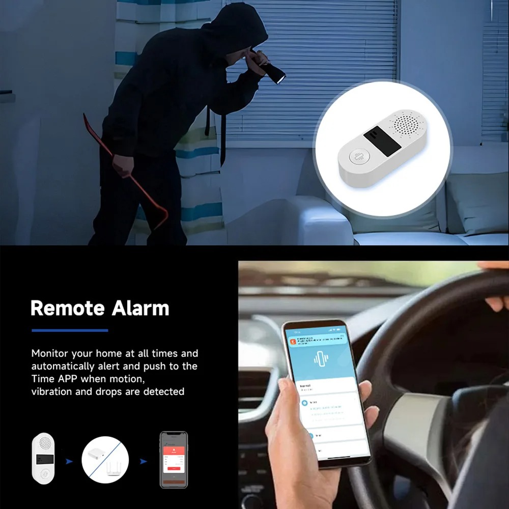 Tuya WiFi Vibration Sensor - 1 - Home Security With Alarm incelemesi ve fiyatı