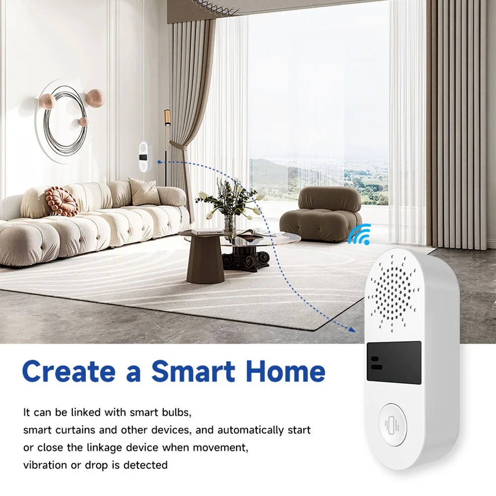 Tuya WiFi Vibration Sensor - 1 - Home Security With Alarm incelemesi ve fiyatı