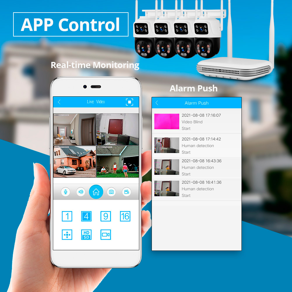 KERUI Waterproof 6MP HD Wirele - Home Security No Wifi incelemesi ve fiyatı