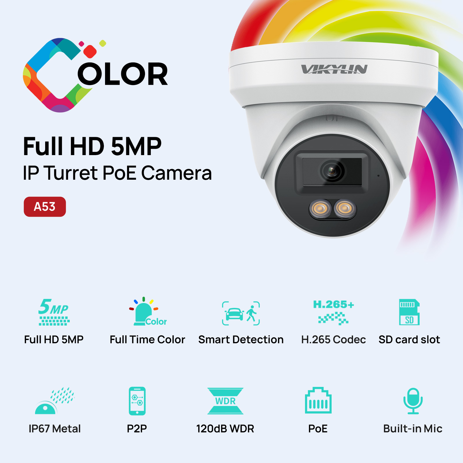 VIKYLIN 5MP IP Security Camera - Home Security Service incelemesi ve fiyatı