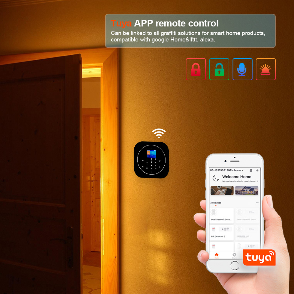 KERUI G12 Wireless Tuya Home A - Home Security No Wifi incelemesi ve fiyatı