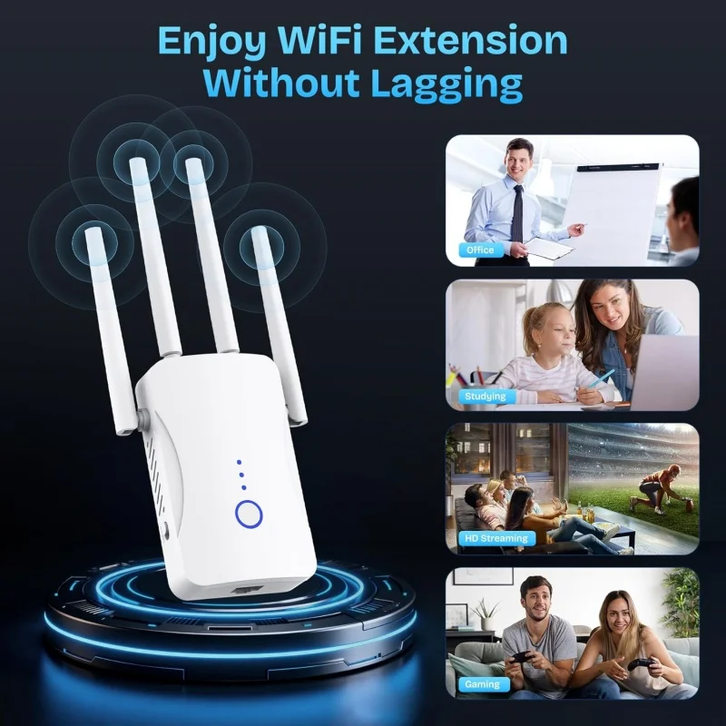 1200Mbps Dual Band WiFi Repeat - Home Security No Wifi incelemesi ve fiyatı