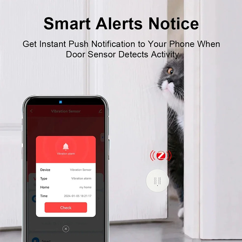 Tuya ZigBee Smart Vibration &  - Home Security Services incelemesi ve fiyatı