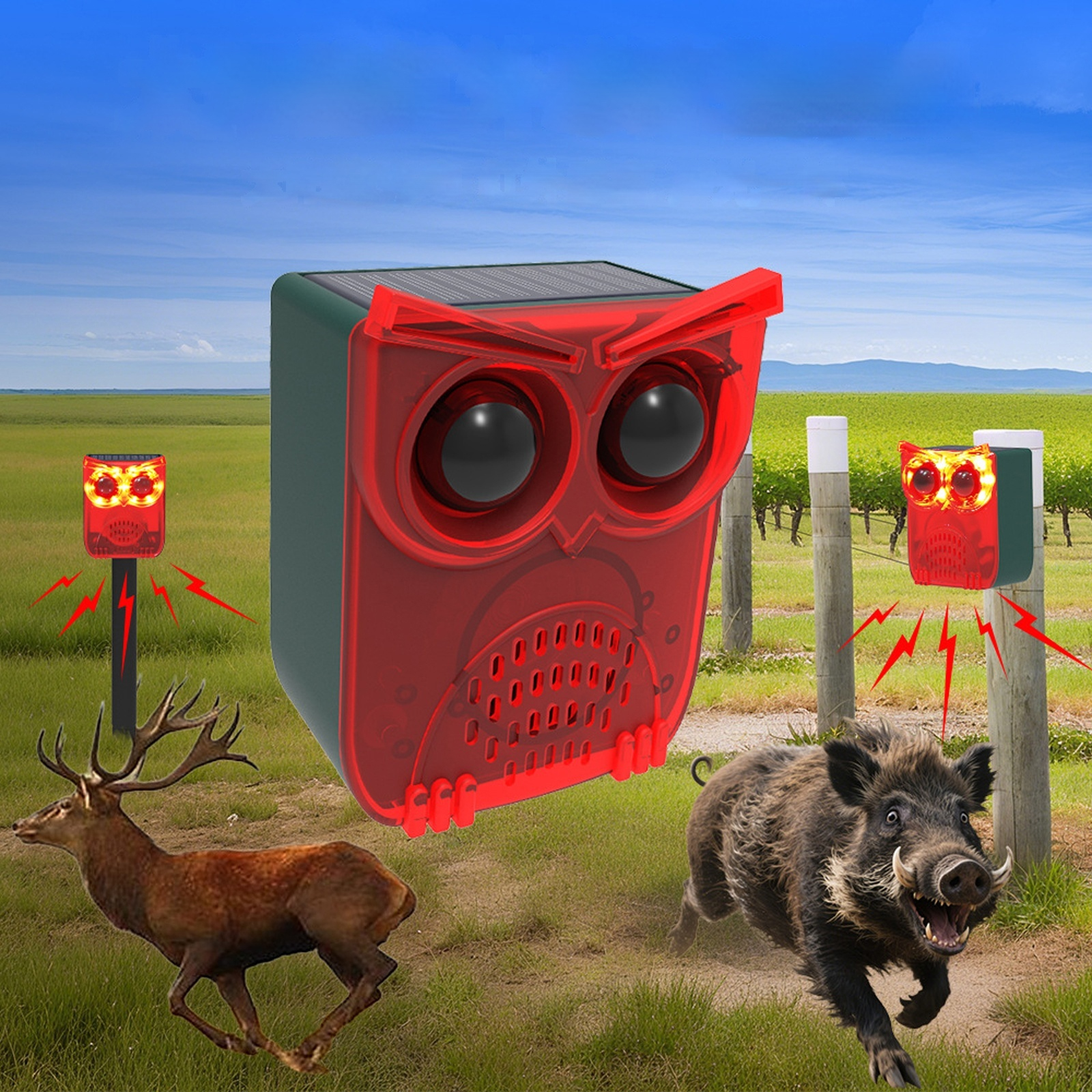 Solar Outdoor Motion Sensor Al - Barking Dog Alarm incelemesi ve fiyatı