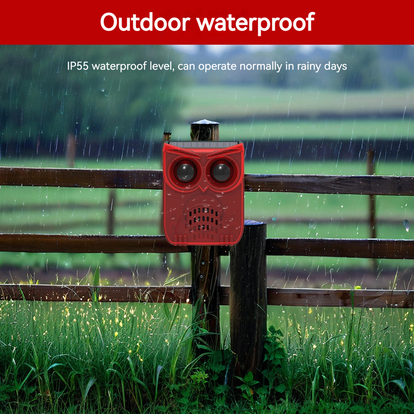 Solar Outdoor Motion Sensor Al - Barking Dog Alarm incelemesi ve fiyatı