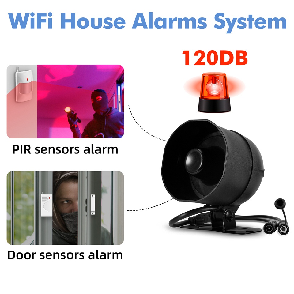 KERUI 120db Siren Alarm System - Home Security No Wifi incelemesi ve fiyatı