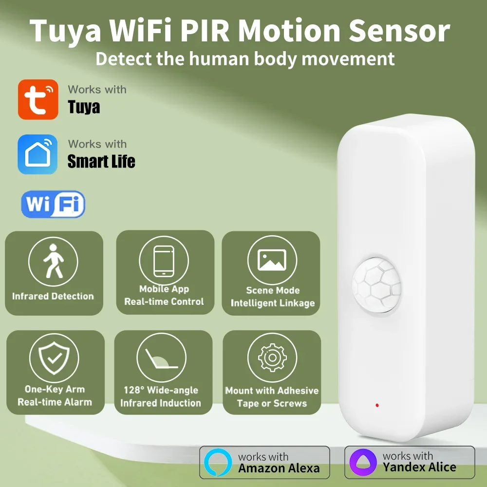Tuya WiFI Zigbee PIR Motion Se - Home Security With Alarm incelemesi ve fiyatı