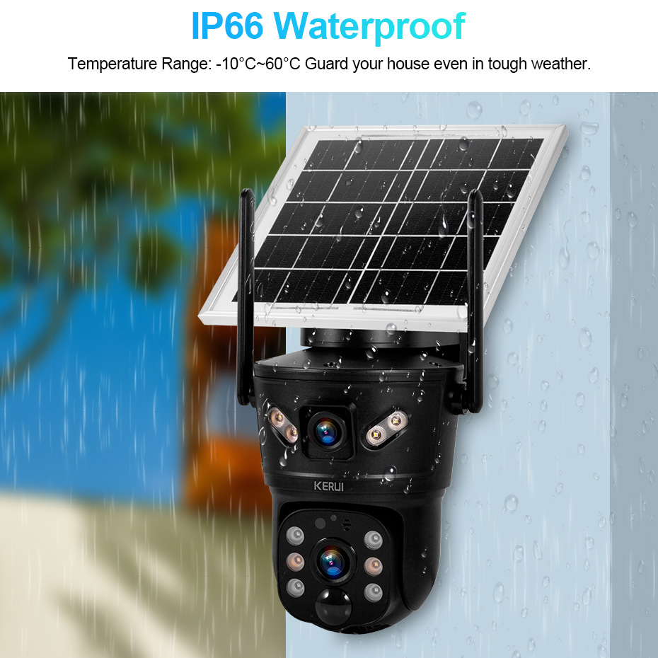KERUI Outdoor 6MP Solar Camera - Home Security Outdoor Camera System incelemesi ve fiyatı
