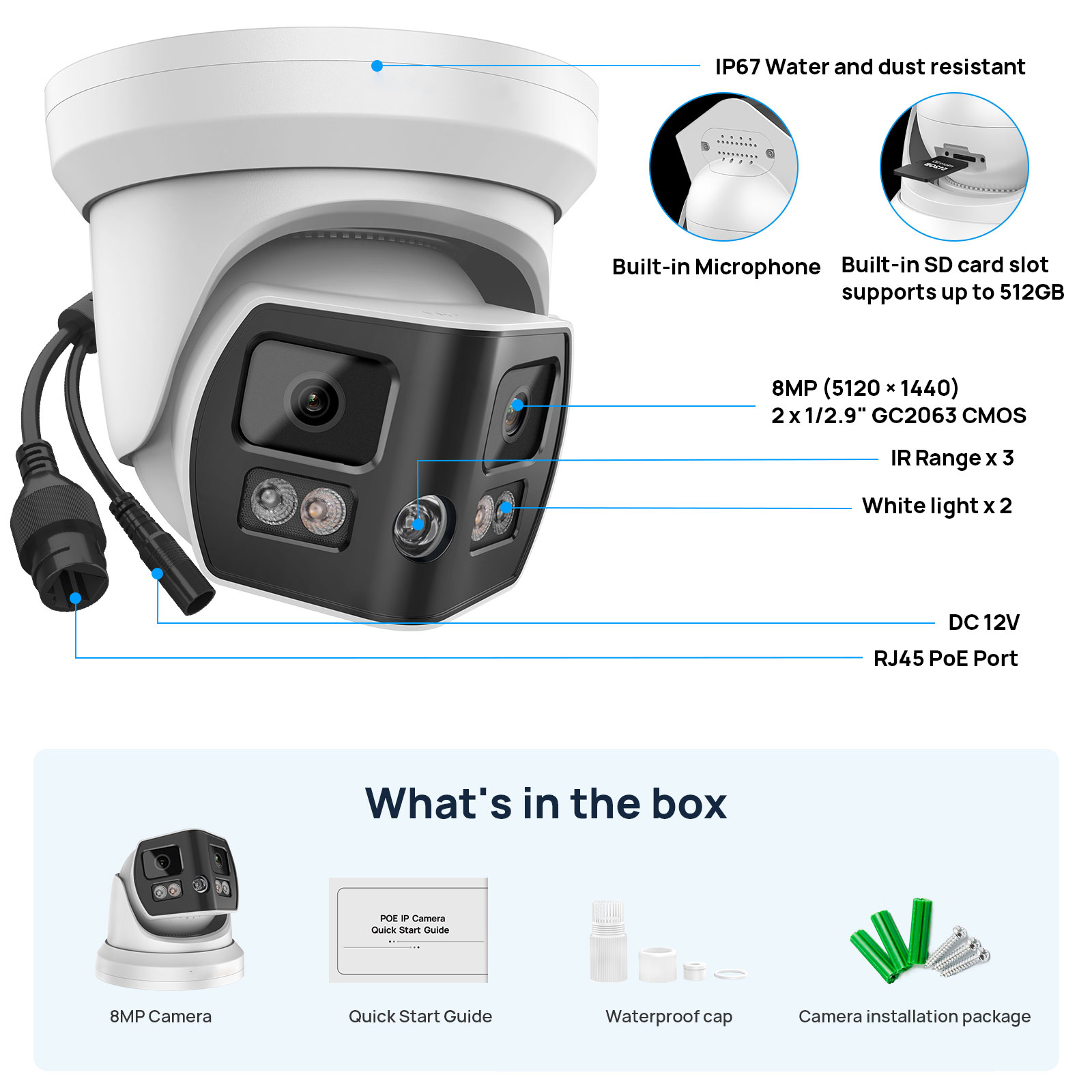 Hikvision Compatible 8MP 2 Len - Home Security Hikvision incelemesi ve fiyatı