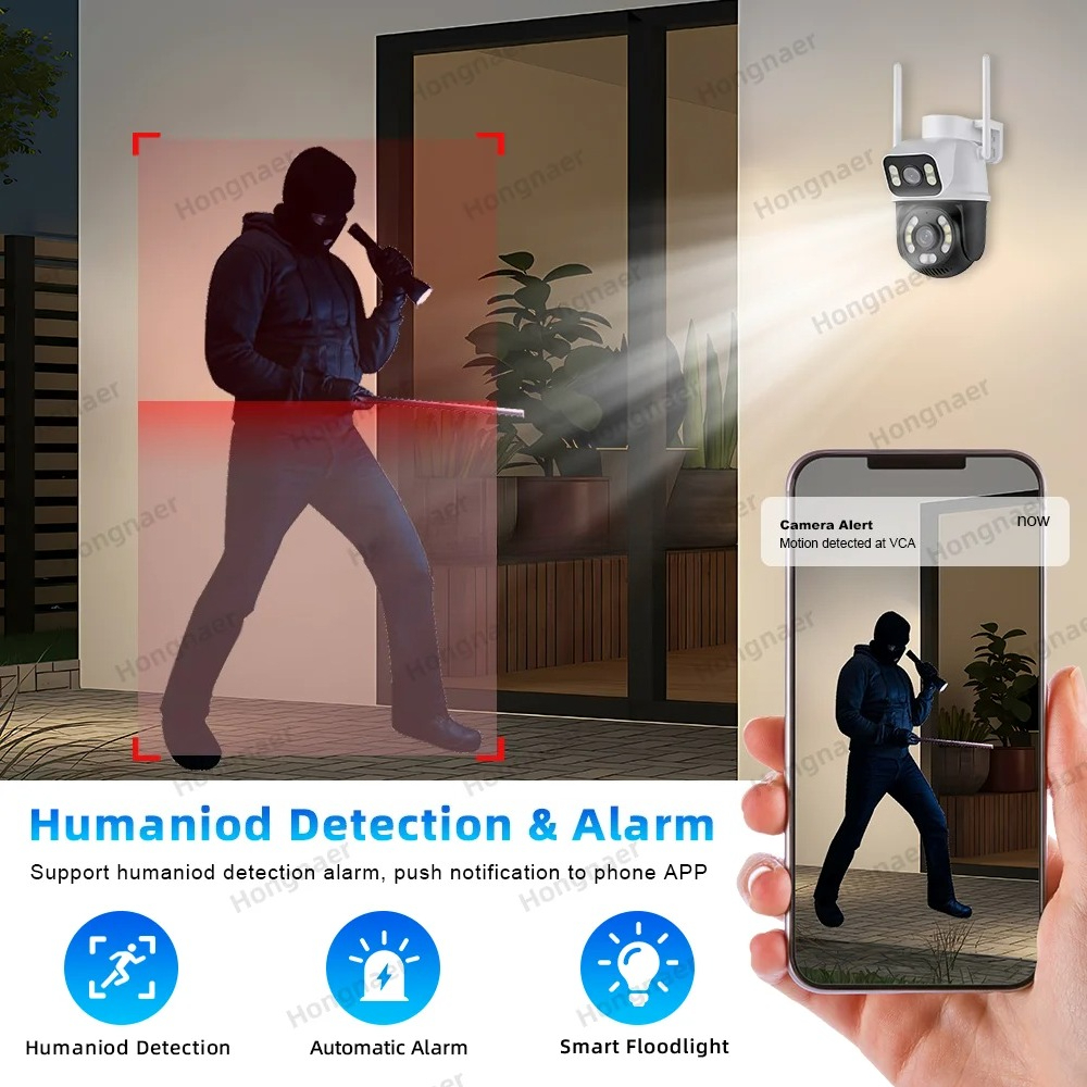 Hongnaer 6MP 4CH Dual Lens Hom - Home Security And Camera Systems incelemesi ve fiyatı