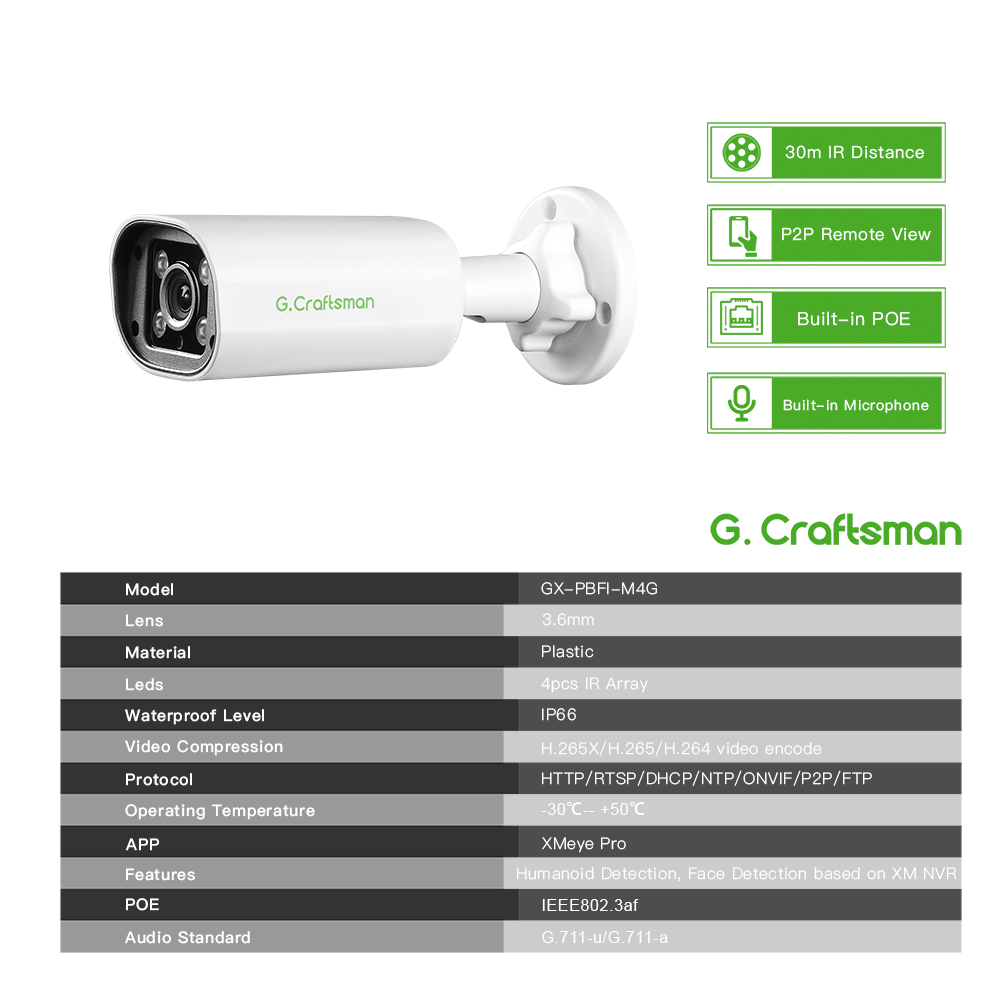 C GC PB 4MP POE IP Camera,Buil - Home Security Services incelemesi ve fiyatı