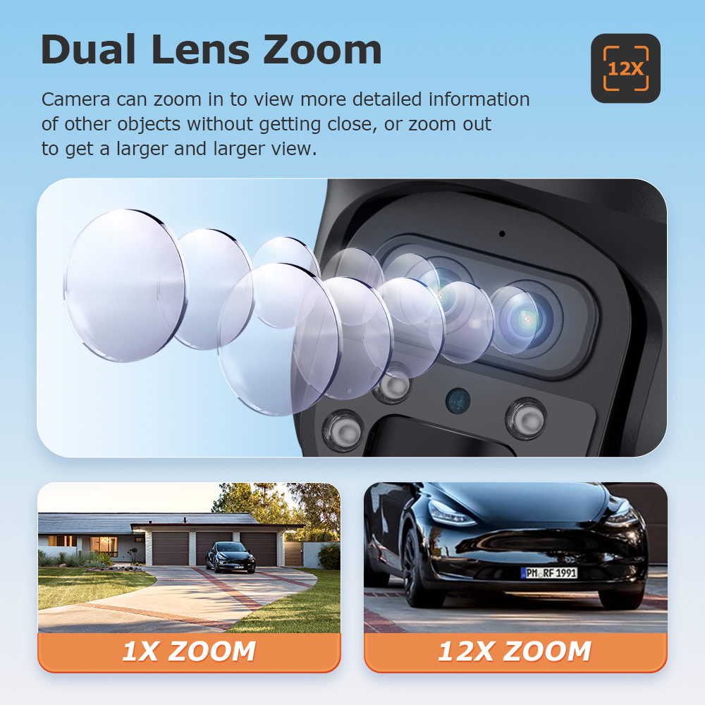 SHIWOJIA 15X ZOOM Solar Camera - Home Security Outdoor Camera System incelemesi ve fiyatı