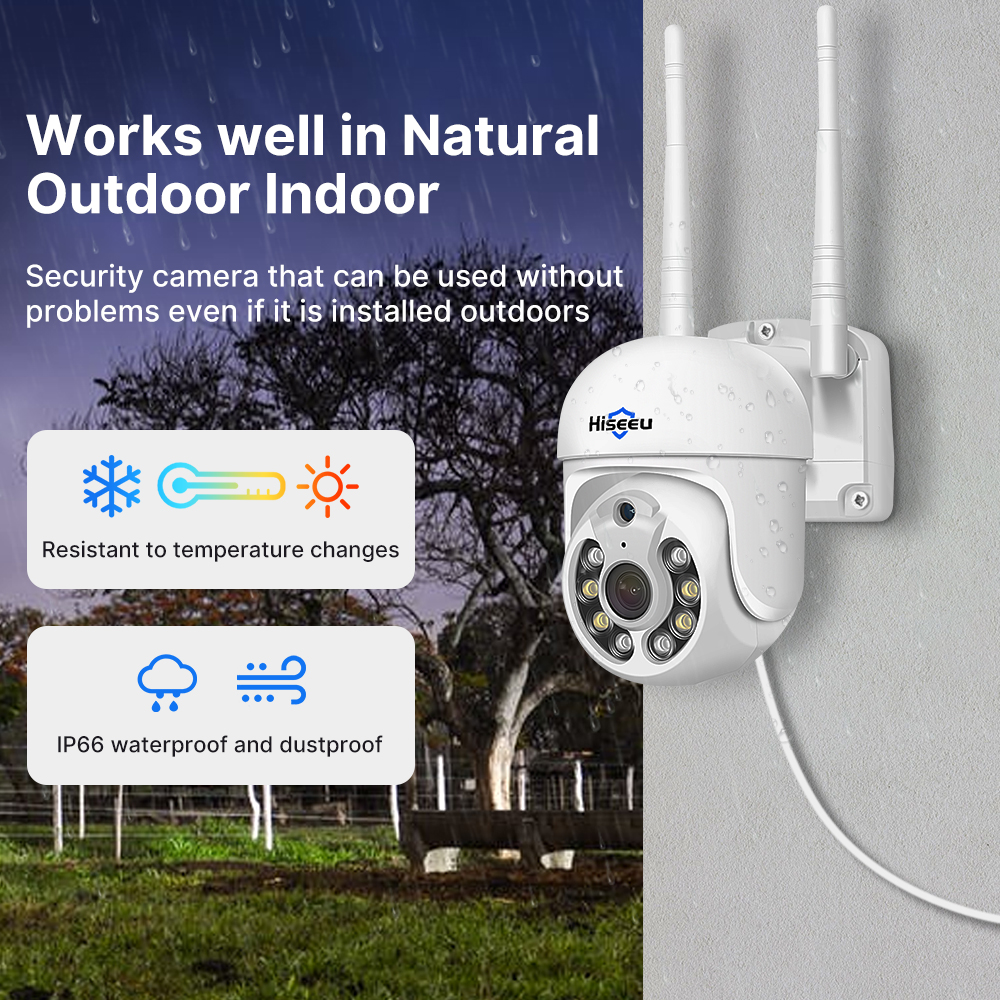 Hiseeu 5MP WiFi CCTV Camera Se - Home Security Outdoor Camera System incelemesi ve fiyatı