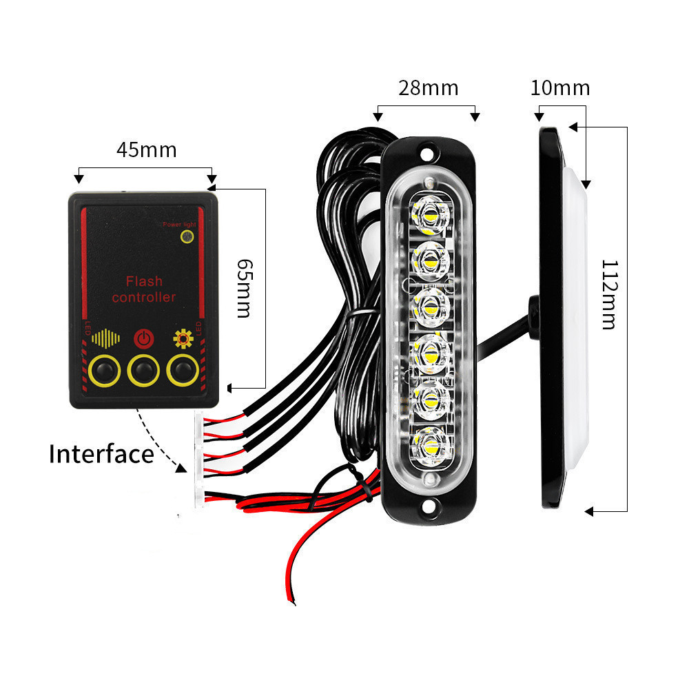 Car Front Grille Lighting 12V  - Home Security Police incelemesi ve fiyatı