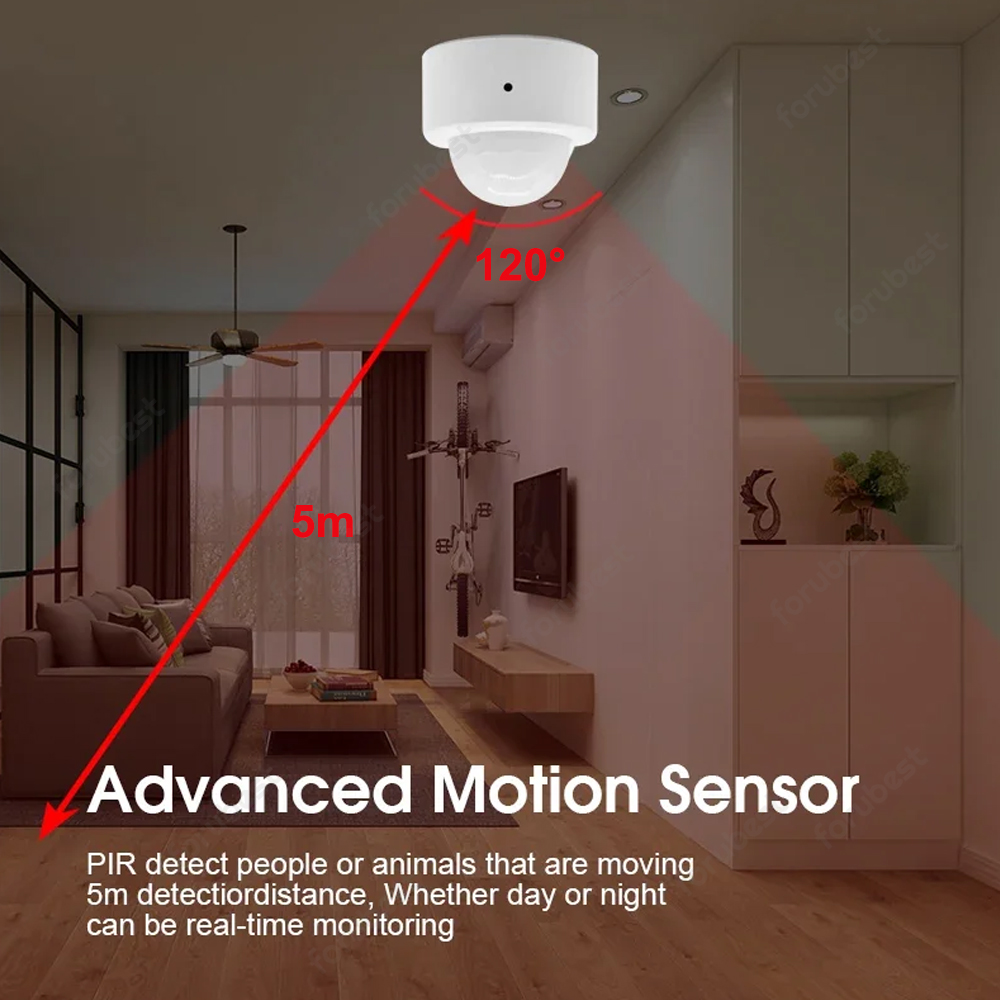 Zigbee 3.0 Human Motion Sensor - Home Security Alarm incelemesi ve fiyatı
