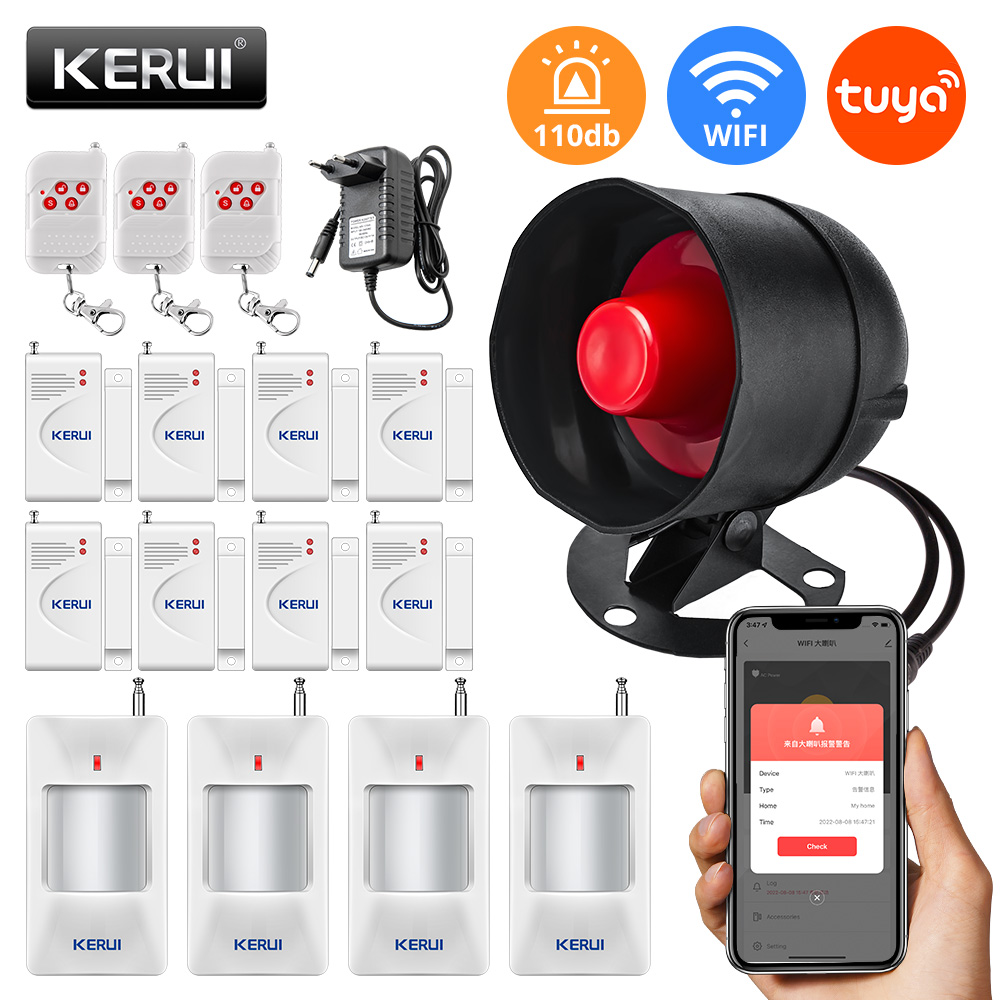 KERUI Tuya WIFI Loudly Speaker - Home Security No Wifi incelemesi ve fiyatı